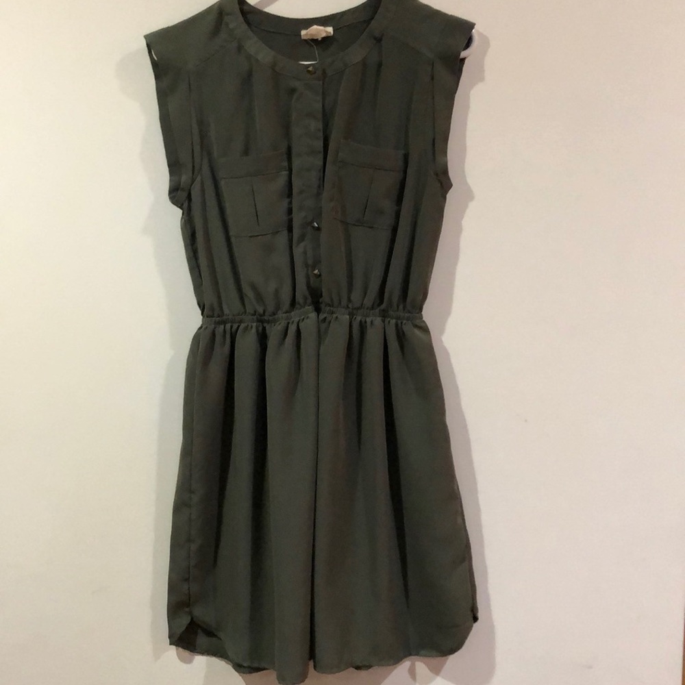 Army green Dress